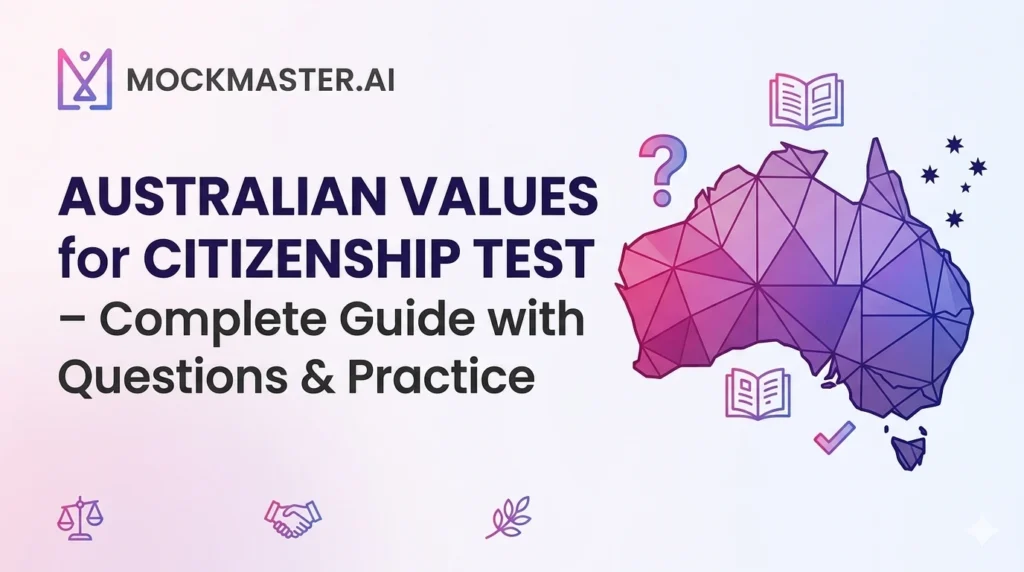 Australian values questions practice for citizenship test preparation